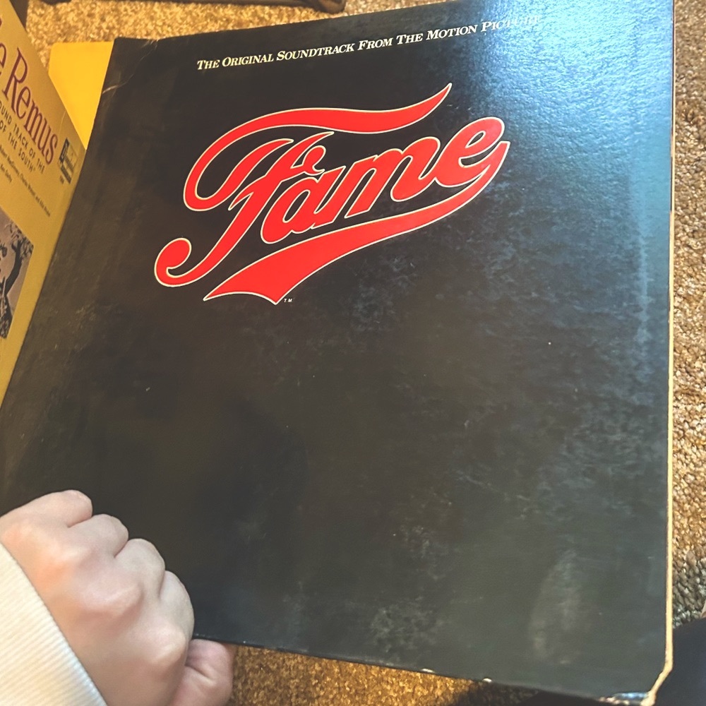 Vintage movie soundtrack Fame vinyl record
